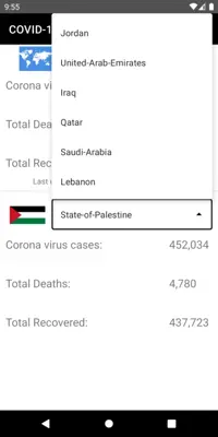 COVID-19 Tracker android App screenshot 3
